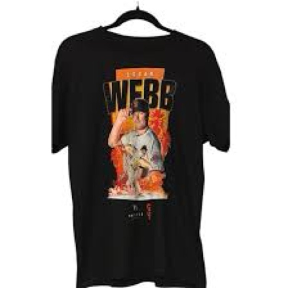 Black Logan Webb Giants Men's T-Shirt XL